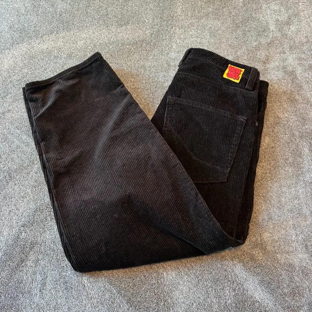 Empyre Loose Fit Black Corduroy Skate Pants Size 30 - Picture 5 of 10